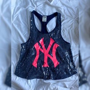 NEW YORK YANKEES SEQUINNED TANK